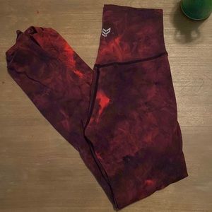 Red tie dye
